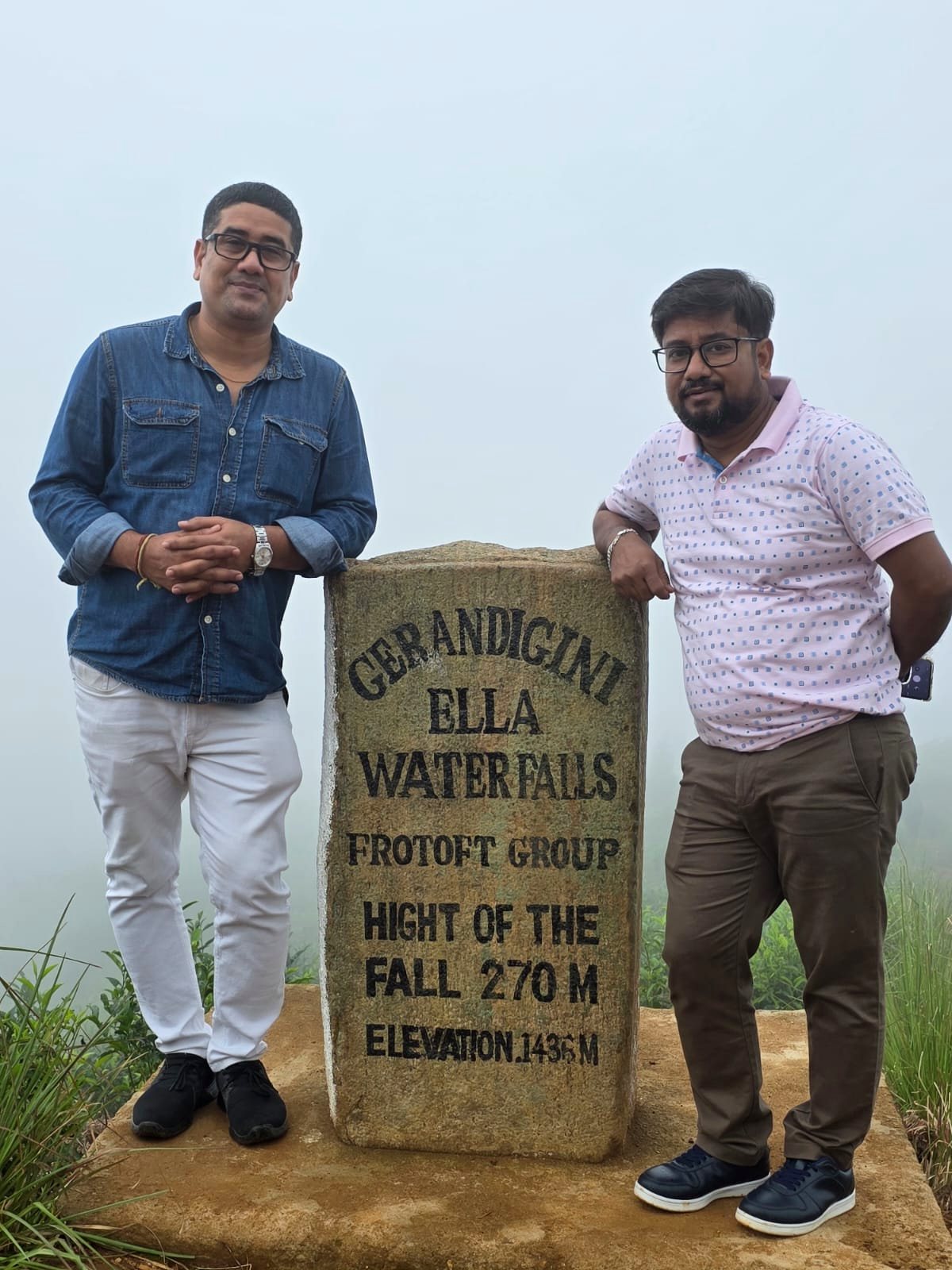 Guests at Ravana Falls near Ella